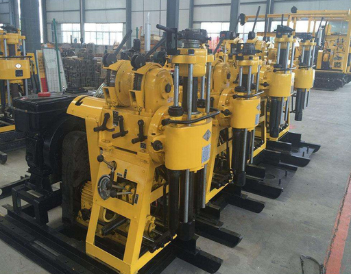 Double Cylinder Hydraulic Feeding Rotary Type Core Drill Rig